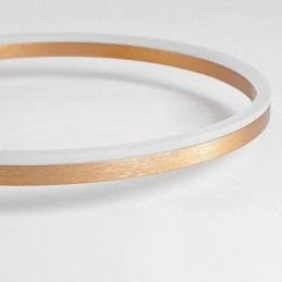 Taklampa Borstad Guld Halo Ring Belysning Spotlight