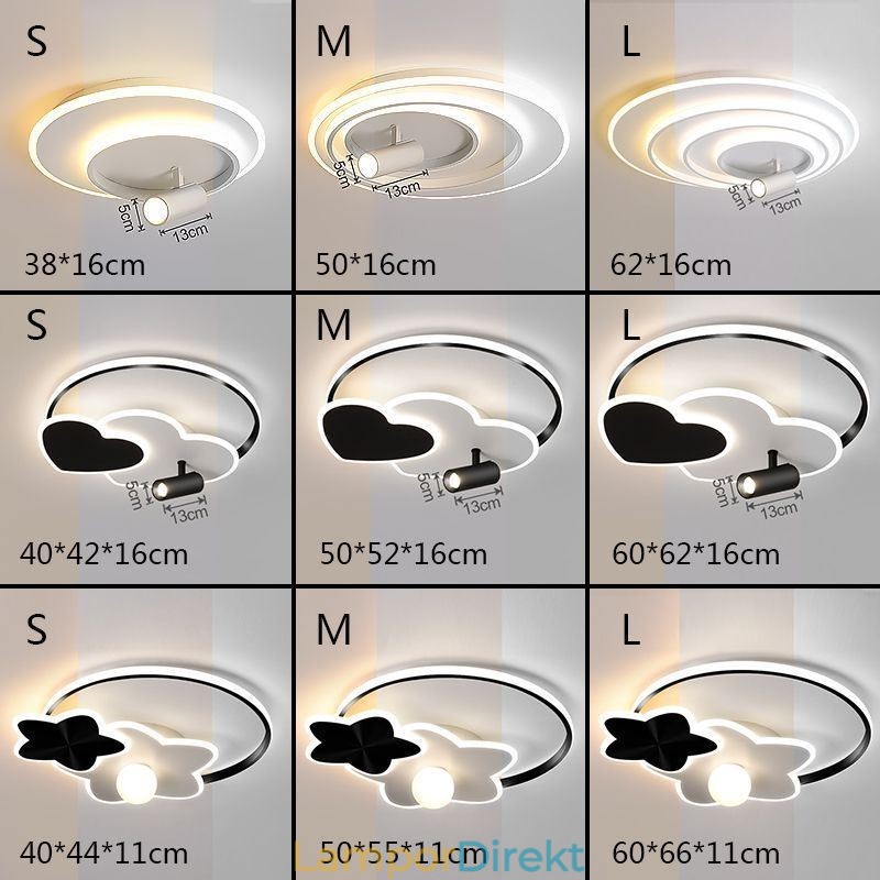 Taklampa Creative Acrylic Flush Mount Spotlight