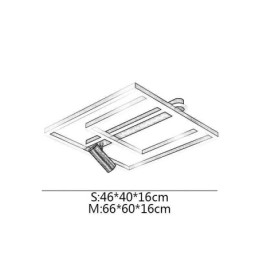 Flush Mount Minimalistisk Akryl Taklampa Spotlight