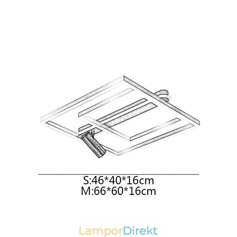 Flush Mount Minimalistisk Akryl Taklampa Spotlight
