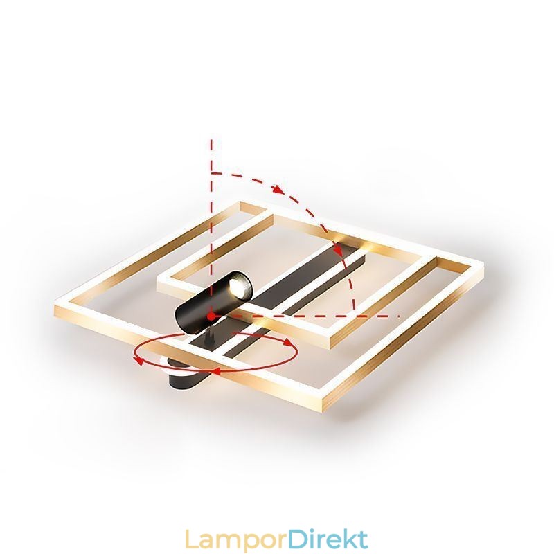 Flush Mount Minimalistisk Akryl Taklampa Spotlight