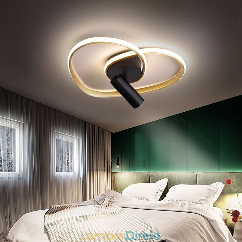 Flush Mount Borstad Gold Heart Shape Lighting Spotlight