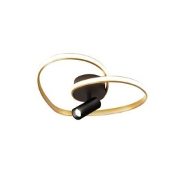 Flush Mount Borstad Gold Heart Shape Lighting Spotlight