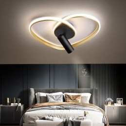 Flush Mount Borstad Gold Heart Shape Lighting Spotlight