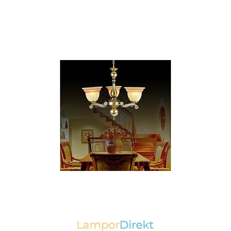 Ljuskrona Three Lights Brons European Retro Classic