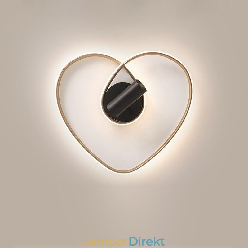 Flush Mount Borstad Gold Heart Shape Lighting Spotlight