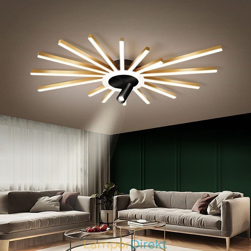 Flush Mount Akryl Irregular Linear Lamp Spotlight