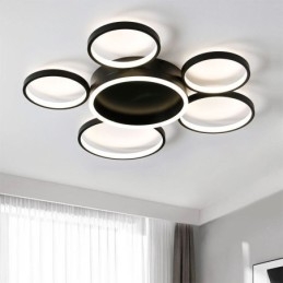 6-Ring Akryl Infälld Modern Taklampa