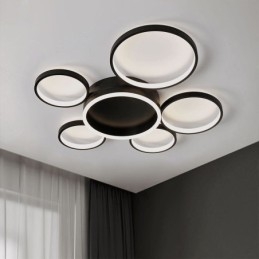 6-Ring Akryl Infälld Modern Taklampa