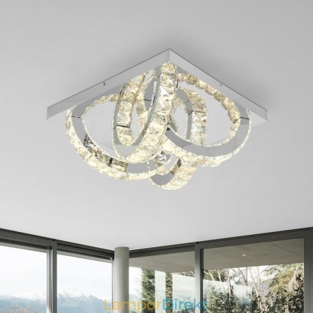 Semi-Ring Flush Mount Crystal Taklampa Semi-Ring Flush Mount Crystal Taklampa