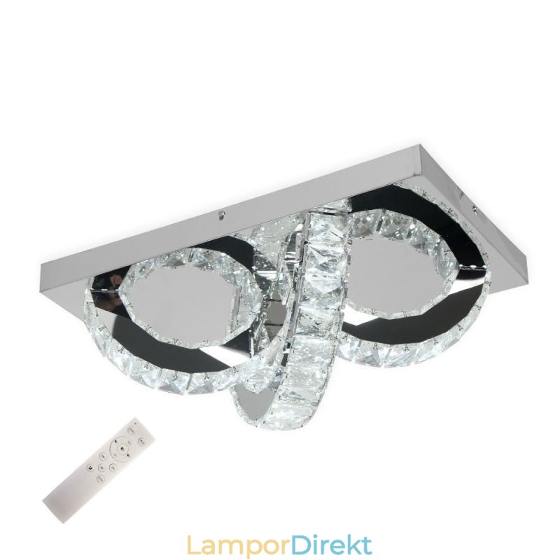 Semi-Ring Flush Mount Crystal Taklampa