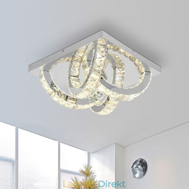 Semi-Ring Flush Mount Crystal Taklampa