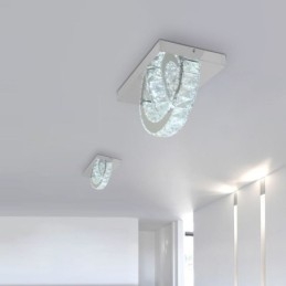 Semi-Ring Flush Mount Crystal Taklampa