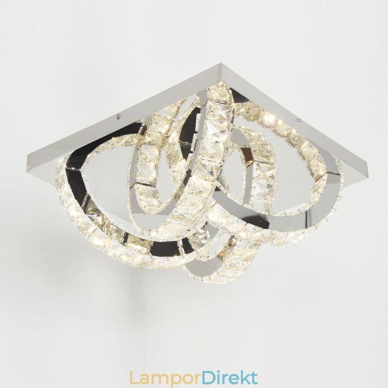 Semi-Ring Flush Mount Crystal Taklampa