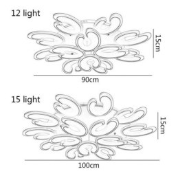 Kronbladsformad Infälld Taklampa