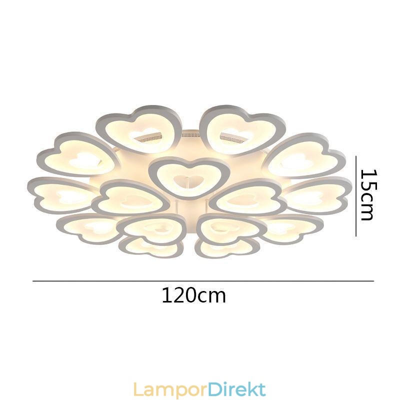 Hjärtformad Kronblad Taklampa Flush Mount