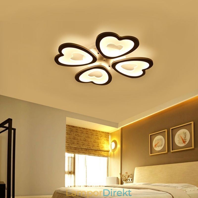 Hjärtformad Kronblad Taklampa Flush Mount