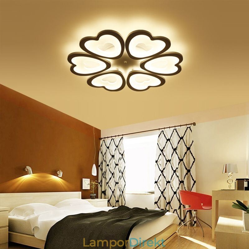 Hjärtformad Kronblad Taklampa Flush Mount