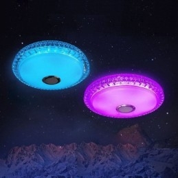 Infälld Taklampa Fjärrkontroll App-Kontroll Bluetooth Music Speaker Light