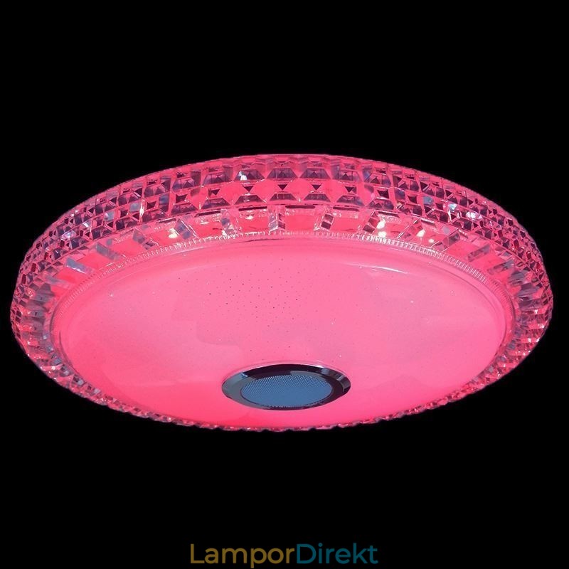 Infälld Taklampa Fjärrkontroll App-Kontroll Bluetooth Music Speaker Light