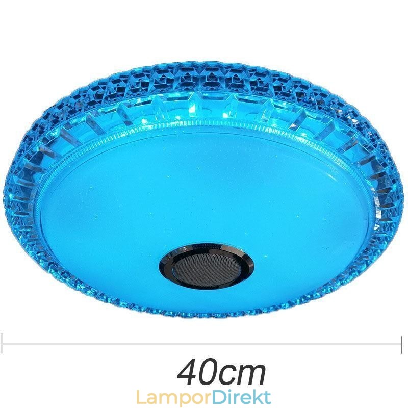 Infälld Taklampa Fjärrkontroll App-Kontroll Bluetooth Music Speaker Light
