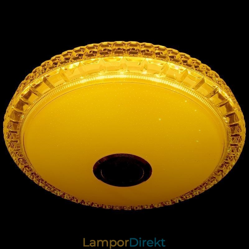 Infälld Taklampa Fjärrkontroll App-Kontroll Bluetooth Music Speaker Light