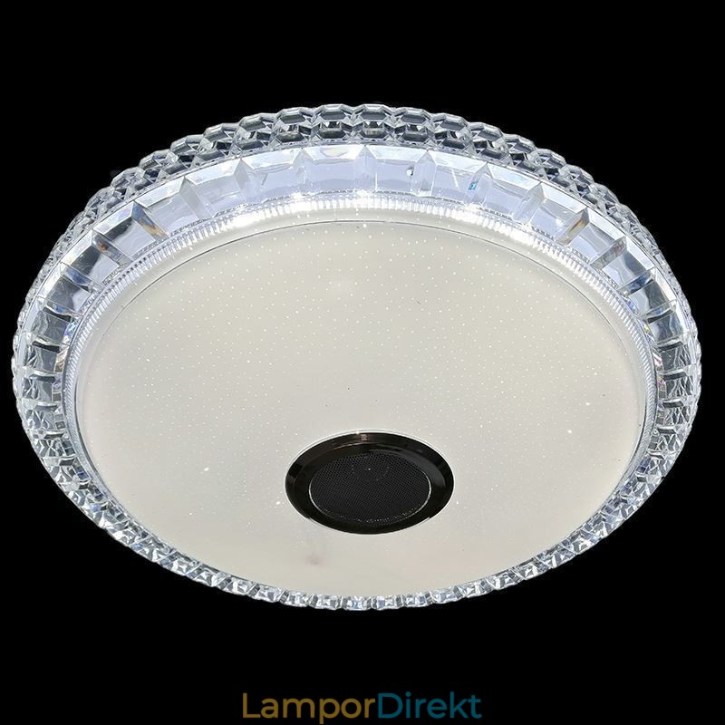 Infälld Taklampa Fjärrkontroll App-Kontroll Bluetooth Music Speaker Light