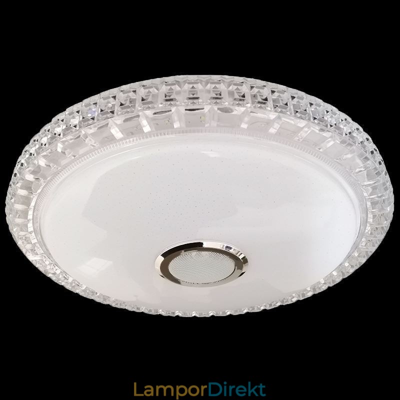 Infälld Taklampa Fjärrkontroll App-Kontroll Bluetooth Music Speaker Light