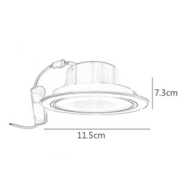 Downlight Bluetooth Musik Högtalarlampa Mobiltelefon Smart Taklampa