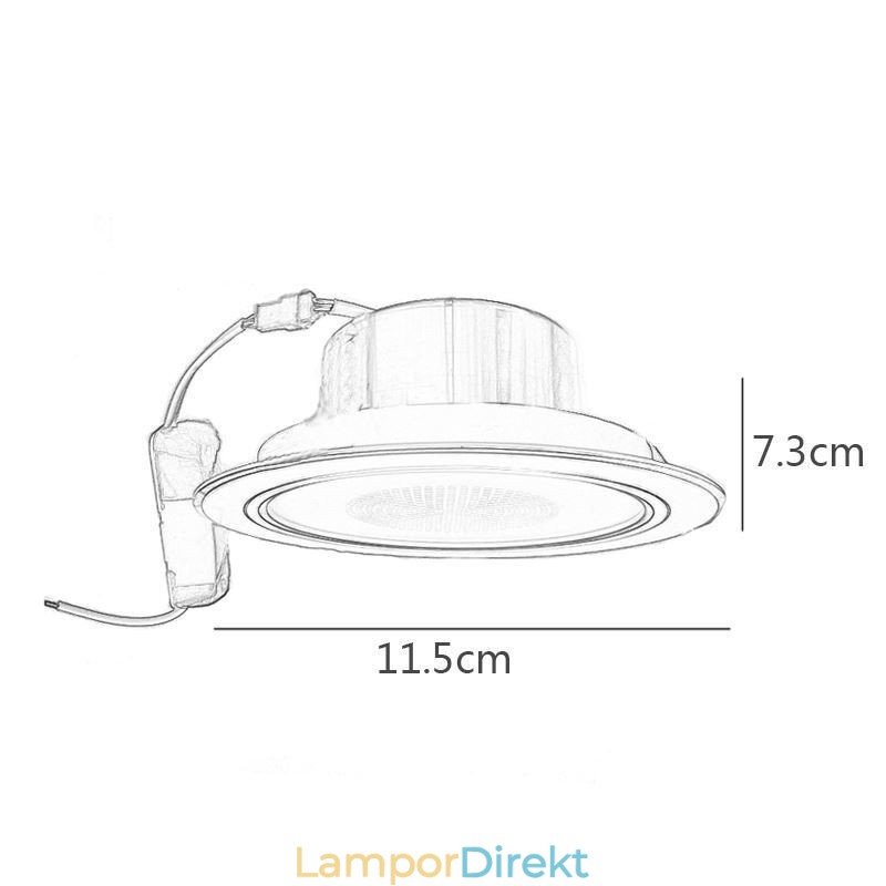Downlight Bluetooth Musik Högtalarlampa Mobiltelefon Smart Taklampa