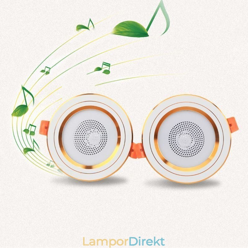 Downlight Bluetooth Musik Högtalarlampa Mobiltelefon Smart Taklampa