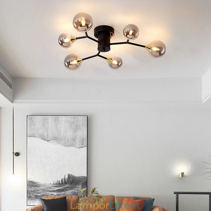 Glaskula Flush Mount Magic Bean Taklampa