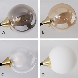 Glaskula Flush Mount Magic Bean Taklampa