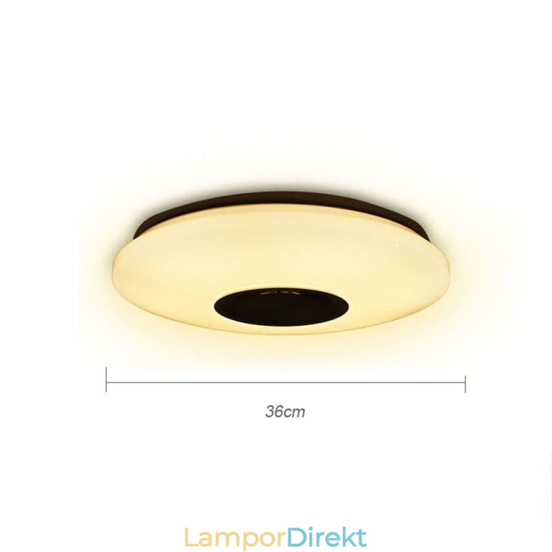 Infälld Färgglad Taklampa Med Bluetooth Music Speaker Timing-Funktion
