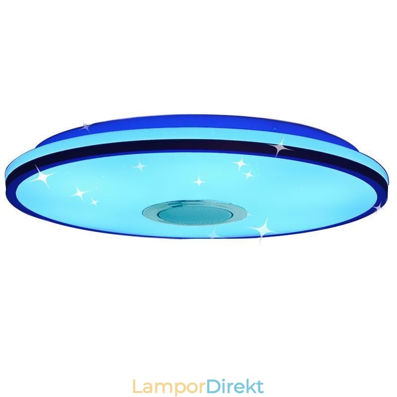 Infälld Färgglad Taklampa Med Bluetooth Music Speaker Timing-Funktion