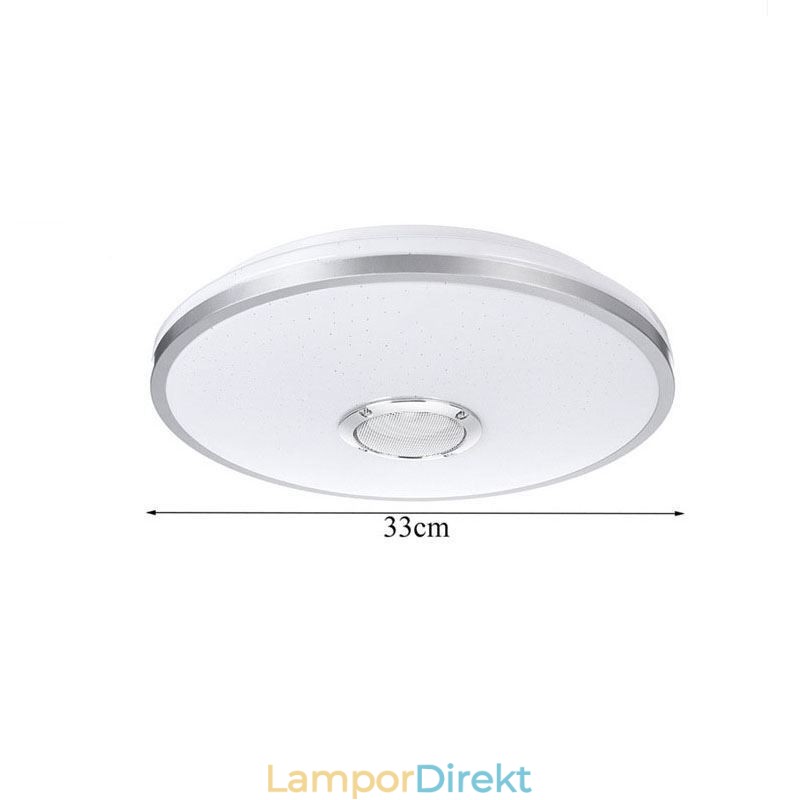 Infälld Färgglad Taklampa Med Bluetooth Music Speaker Timing-Funktion