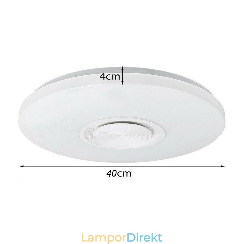 Infälld Dekorativ Lampa Fjärrkontroll App-Kontroll Bluetooth-Musikhögtalarlampa