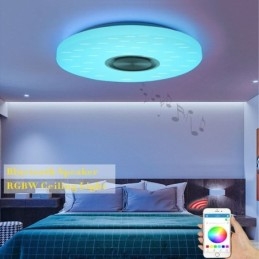 Infälld Dekorativ Lampa Fjärrkontroll App-Kontroll Bluetooth-Musikhögtalarlampa