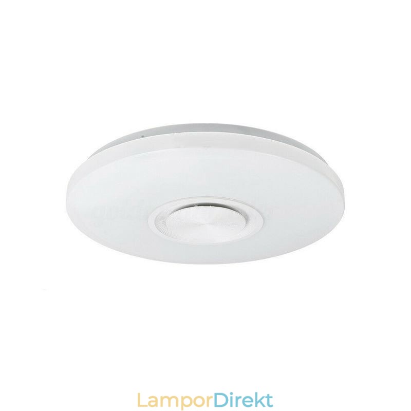Infälld Dekorativ Lampa Fjärrkontroll App-Kontroll Bluetooth-Musikhögtalarlampa