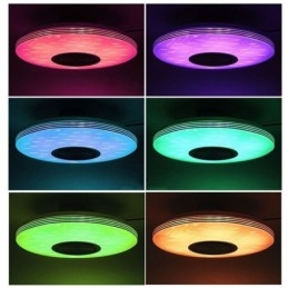 Infälld Taklampa Dekorativ Lampa Fjärrkontroll App-Kontroll Bluetooth Musikhögtalarlampa
