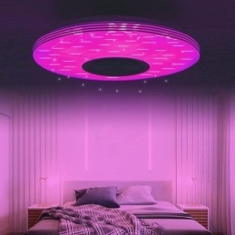 Infälld Taklampa Dekorativ Lampa Fjärrkontroll App-Kontroll Bluetooth Musikhögtalarlampa