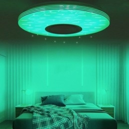 Infälld Taklampa Dekorativ Lampa Fjärrkontroll App-Kontroll Bluetooth Musikhögtalarlampa