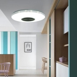 Infälld Taklampa Dekorativ Lampa Fjärrkontroll App-Kontroll Bluetooth Musikhögtalarlampa