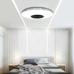 Infälld Taklampa Dekorativ Lampa Fjärrkontroll App-Kontroll Bluetooth Musikhögtalarlampa