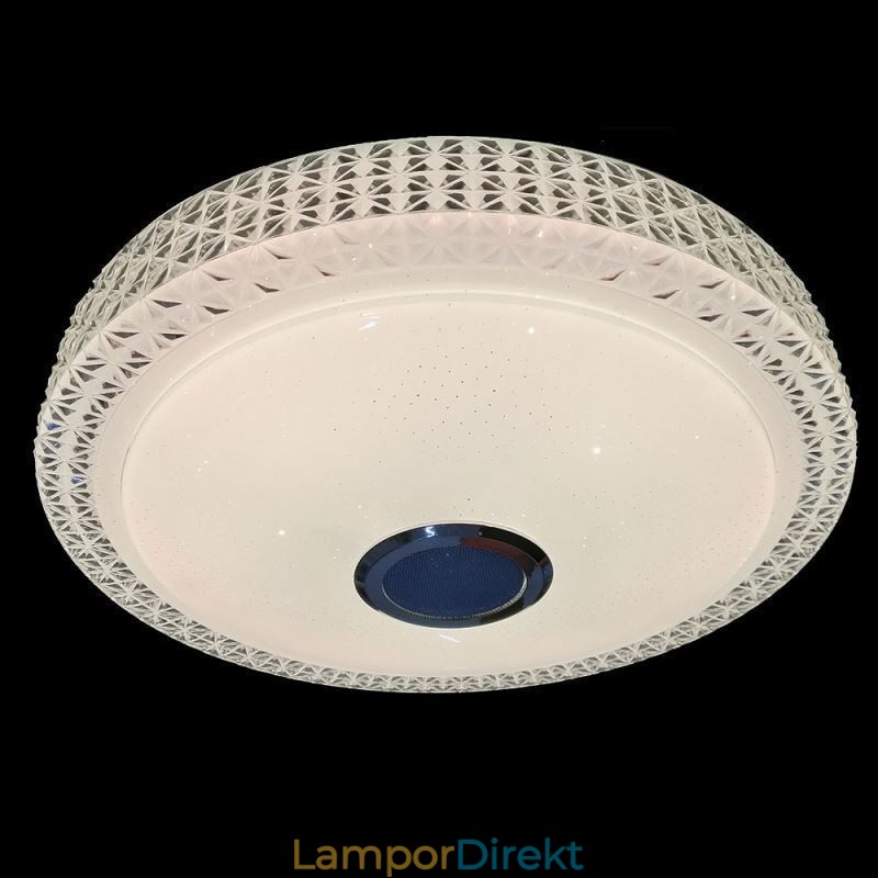 Taklampa Dekorativ Lampa Fjärrkontroll App-Kontroll Bluetooth Musikhögtalare Flush Mount