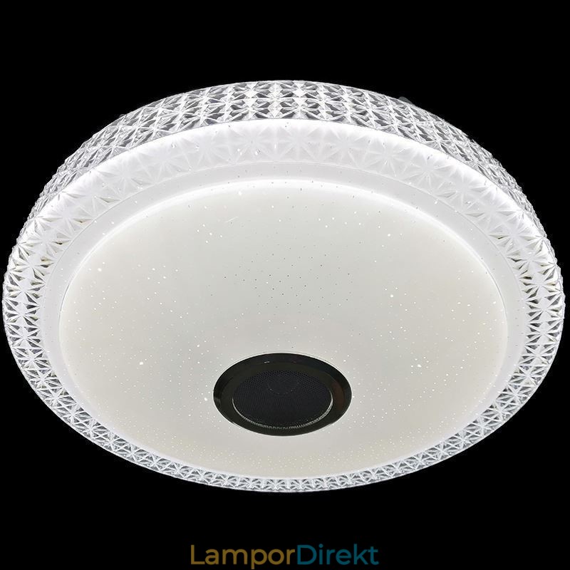 Taklampa Dekorativ Lampa Fjärrkontroll App-Kontroll Bluetooth Musikhögtalare Flush Mount