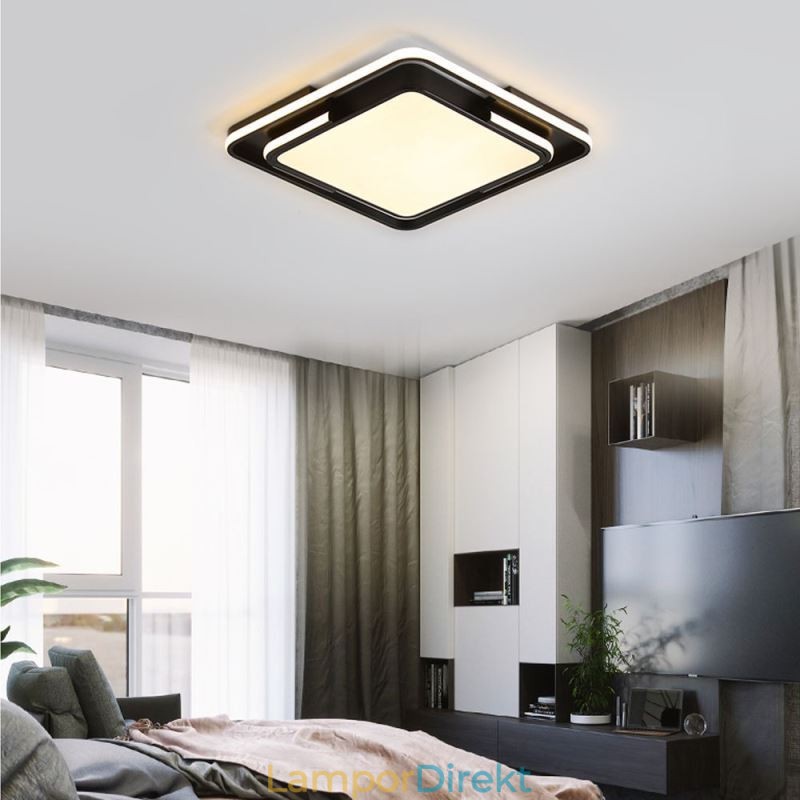 Modern Enkel Infälld Taklampa Fyrkantig Akryllampa