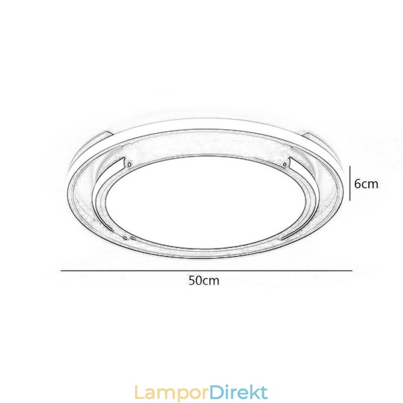 Modern Minimalistisk Infälld Taklampa Cirkulär Takarmatur