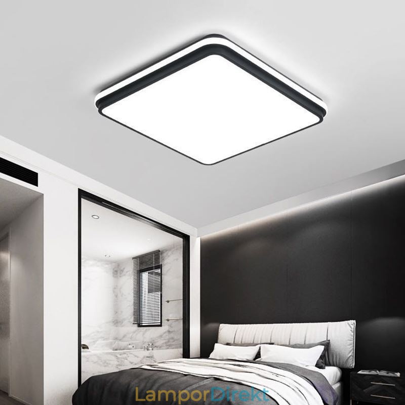 Minimalistisk Fyrkantig Infälld Taklampa Modern Akrylbelysning