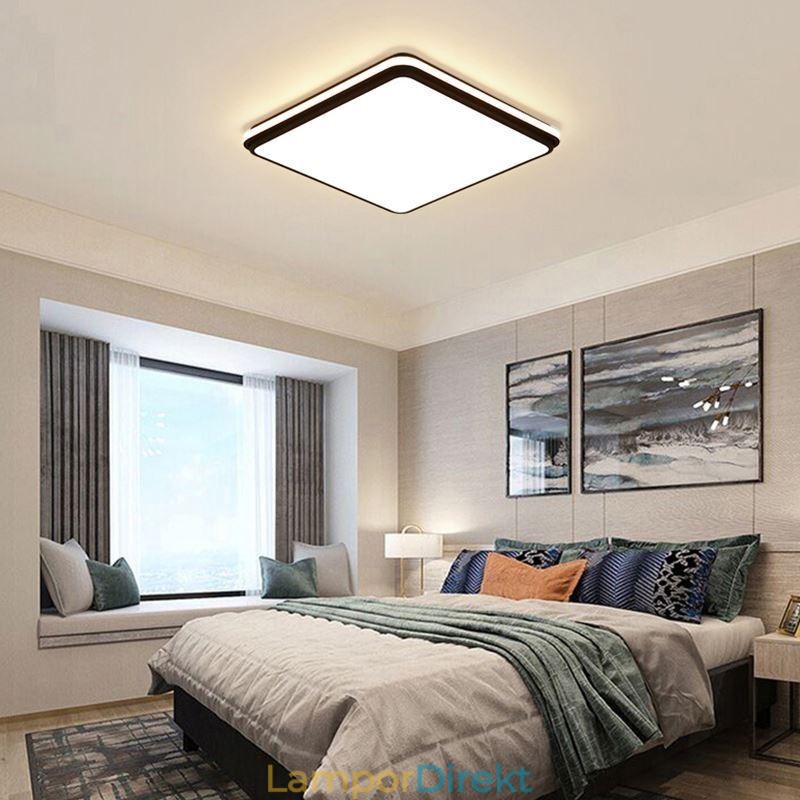 Minimalistisk Fyrkantig Infälld Taklampa Modern Akrylbelysning